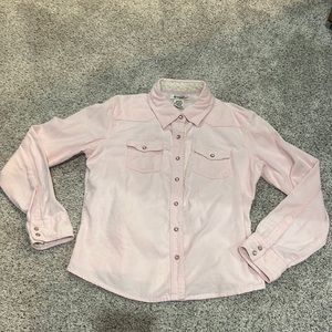 At Last corduroy button up long sleeve shirt
